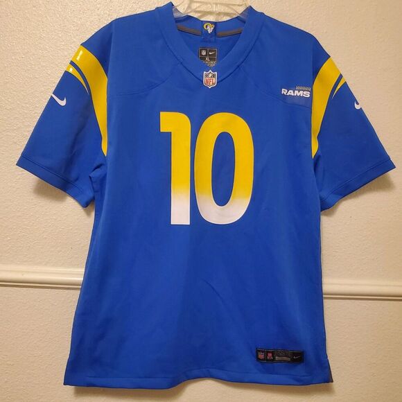 Cooper Kupp Nike Los Angeles Rams Jersey NFL Jersey #10 Blue Womens Sz XL - Picture 1 of 6